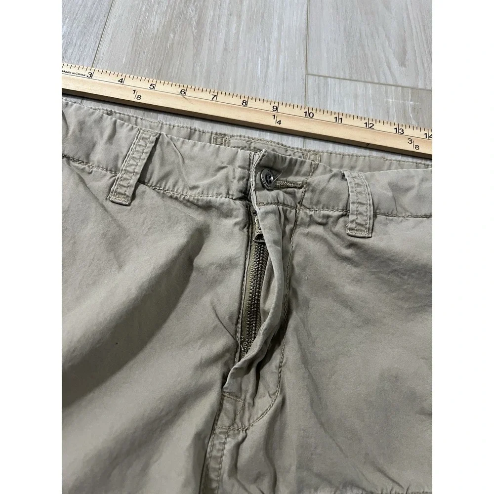 Vintage Polo Ralph Lauren Pants Mens Size 34 Tan Khaki Multi Pocket Cargo